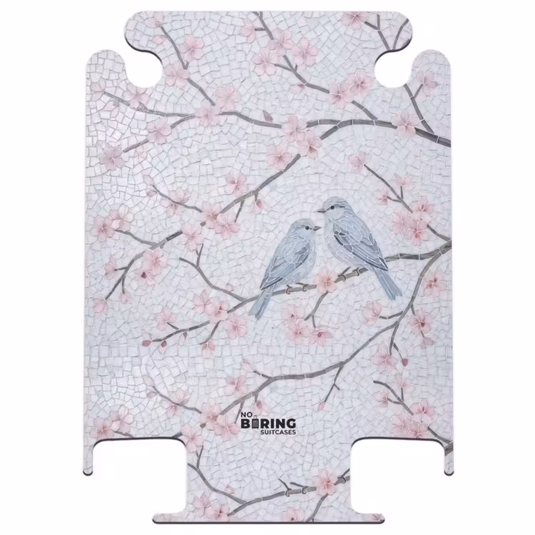CaseSwap - Bird - Flowers - Nature - Mosaic - Pink — 1