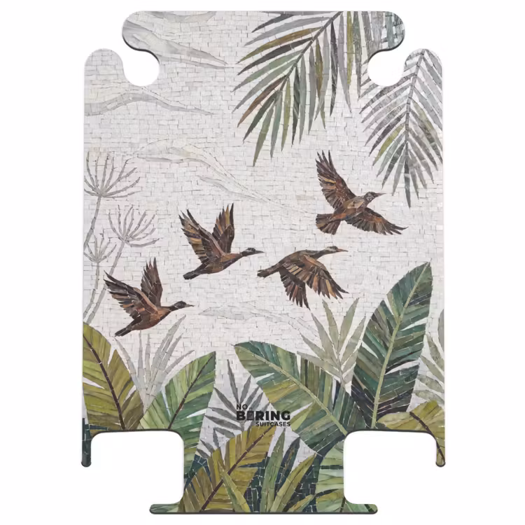 CaseSwap™ - Bird - Flying - Tropical - Mosaic - Green — 1