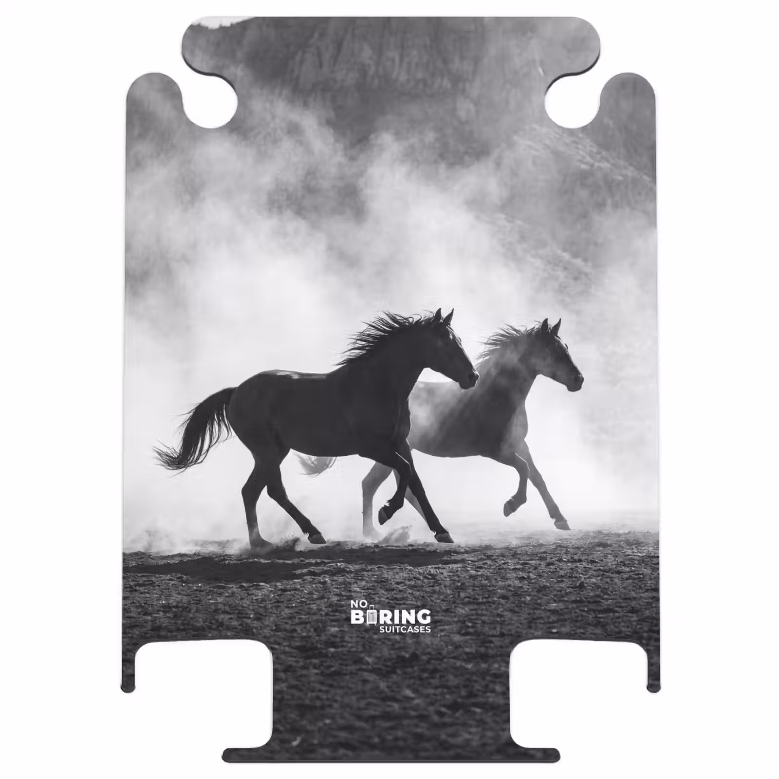 CaseSwap™ - Horse - Fabric - Black and White - Animals — 1