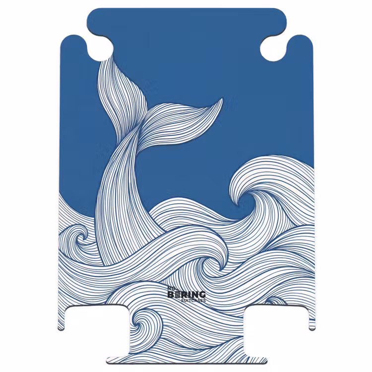 CaseSwap™ - Whale - Tail - Waves - Line Drawing - Blue — 1