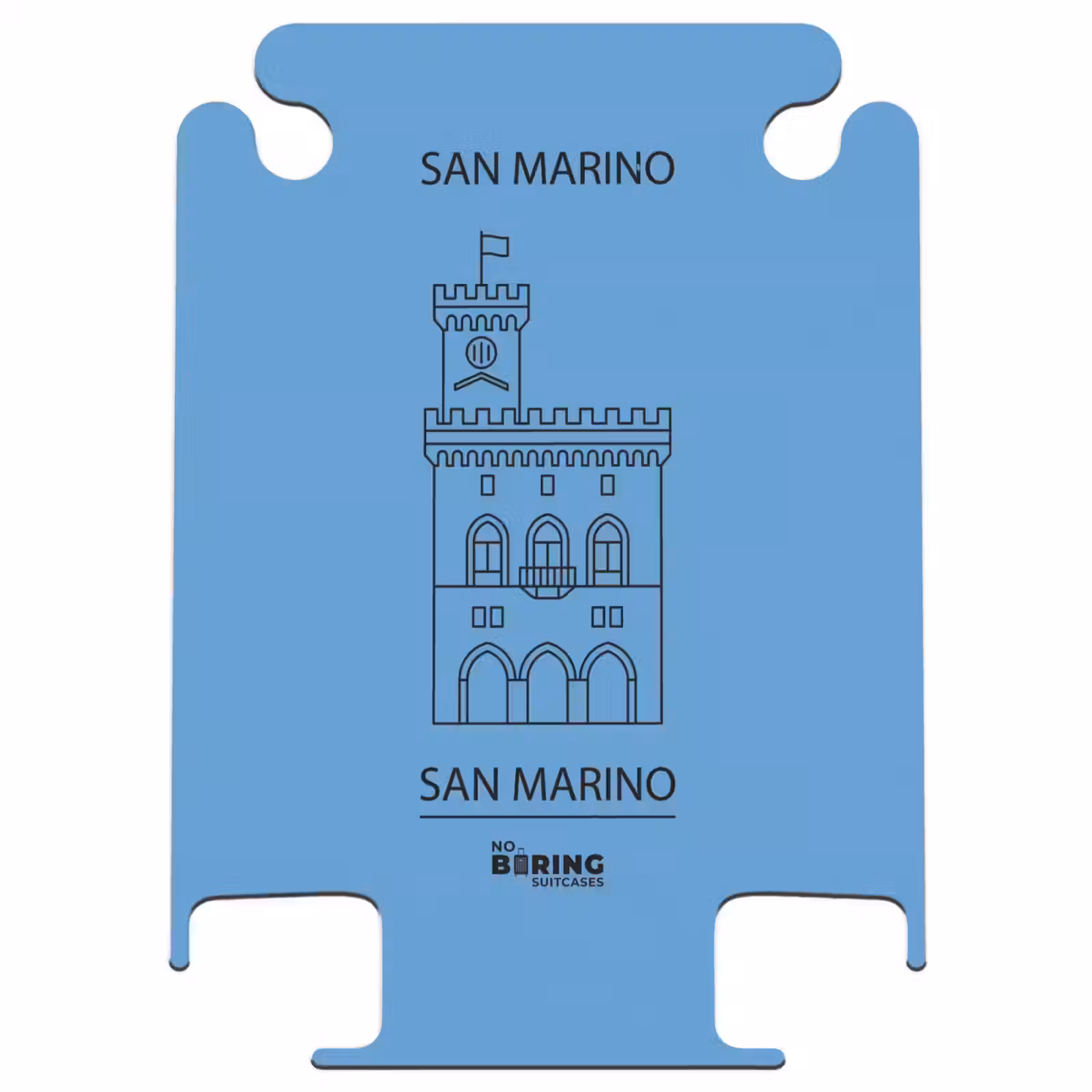 CaseSwap™ - Building - San Marino - Architecture - Line Drawing - Blue — 1