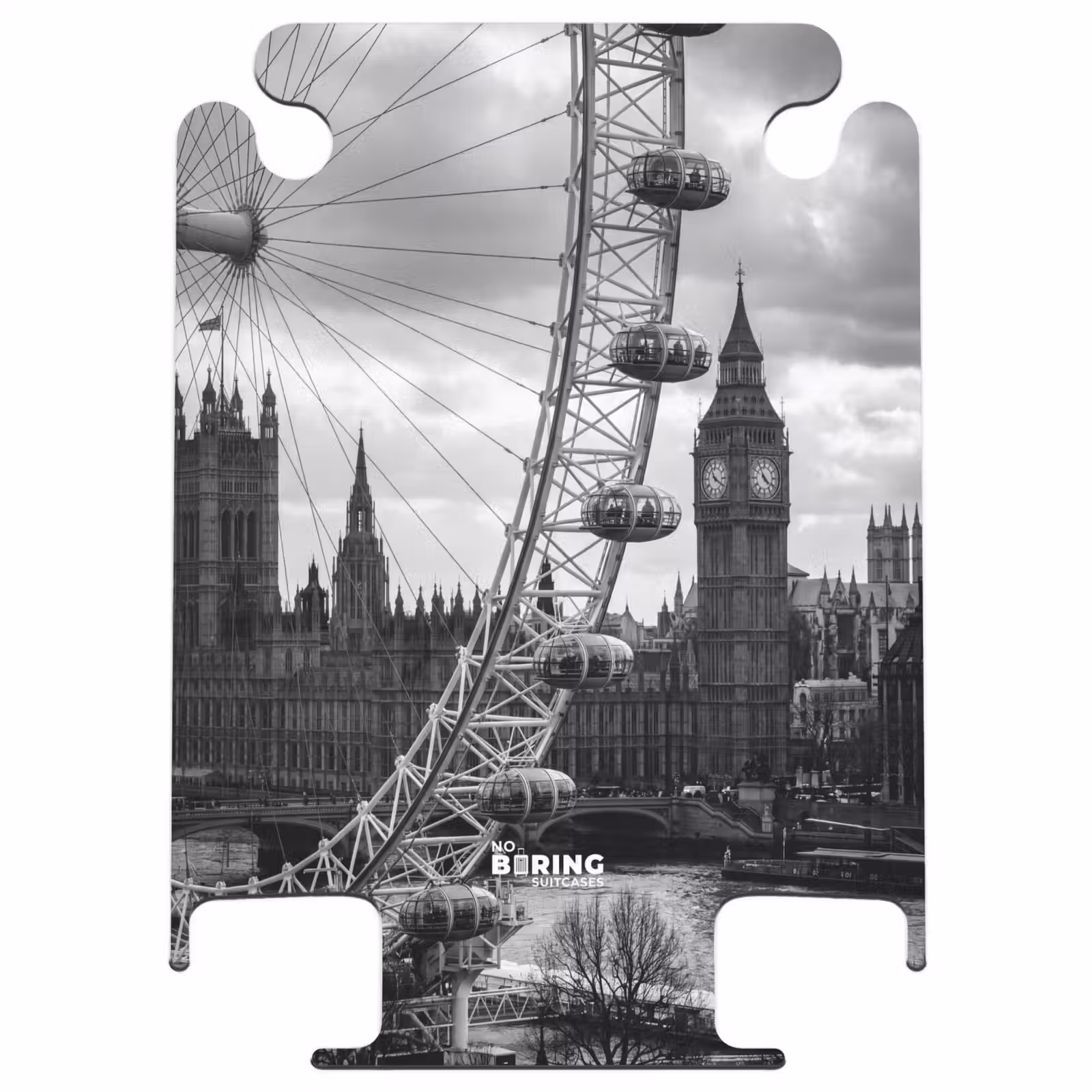 CaseSwap™ - Ferris Wheel - Bell Tower - Architecture - Black and White - City — 1