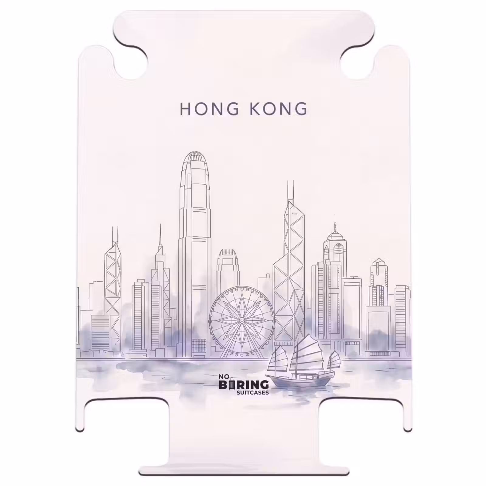 CaseSwap™ - City - Skyline - Water - Line Drawing - Blue — 1