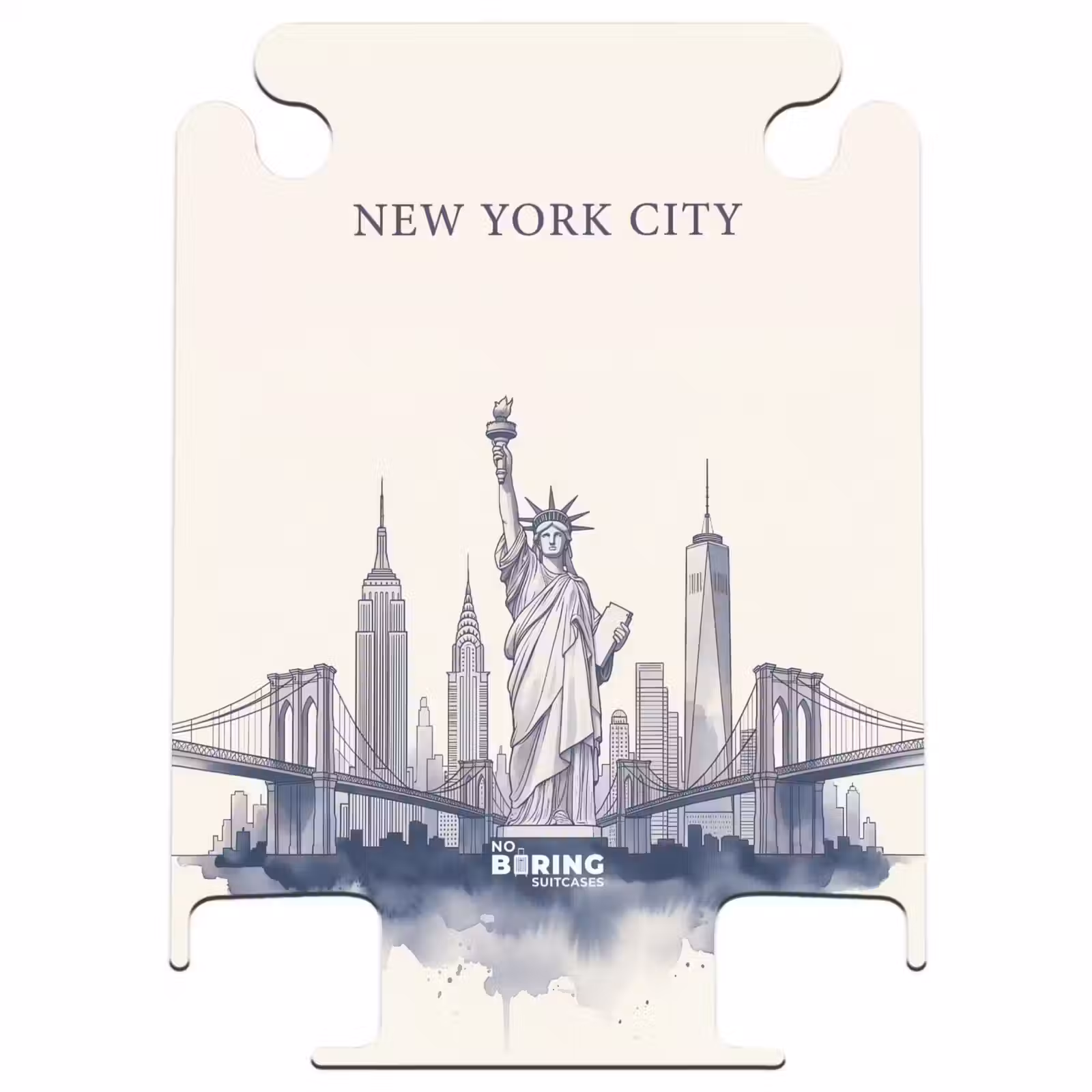 CaseSwap™ - New York - Statue of Liberty - Skyline - Illustration - Blue — 1