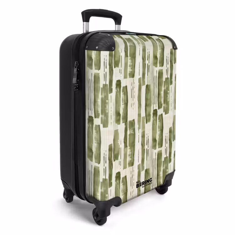 CaseSwap™ - Green - Abstract - Brushstrokes - Linen - Pattern — 2