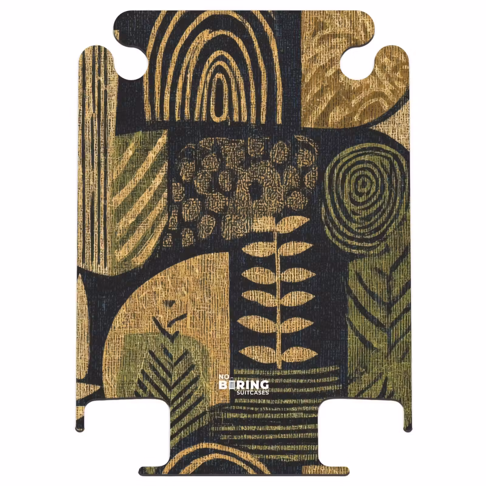 CaseSwap™ - Black - Ochre Yellow - Botanical - Texture — 1