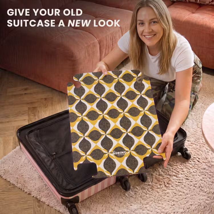 CaseSwap™ - Yellow - Black - Geometric - Retro - Texture — 3