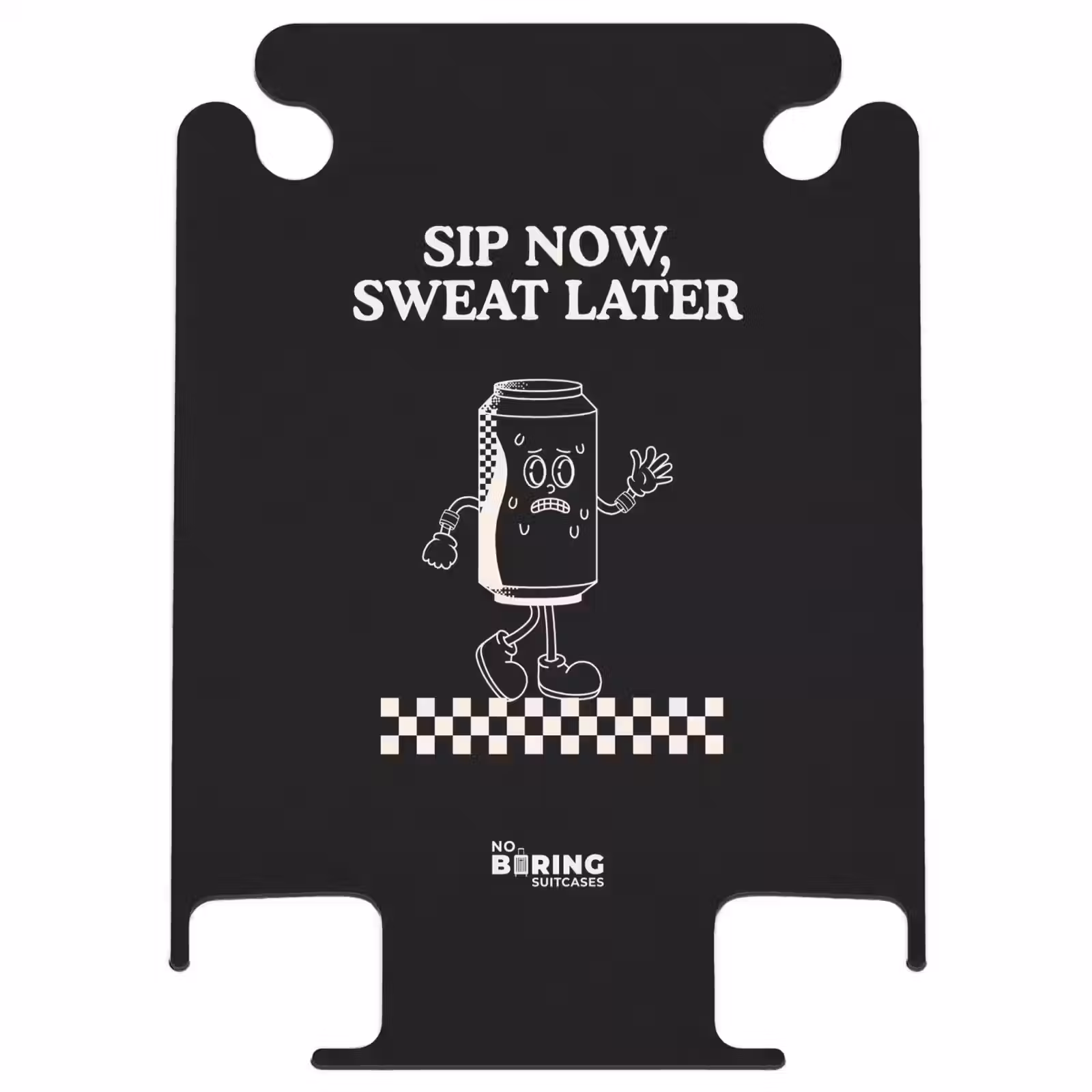 CaseSwap™ - Black - White - Can - Checkerboard Pattern — 1