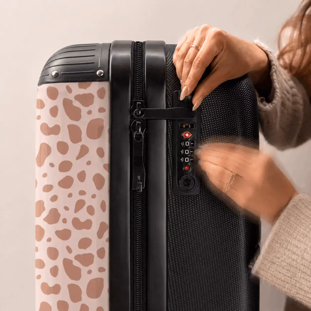 Lock on a suitcase