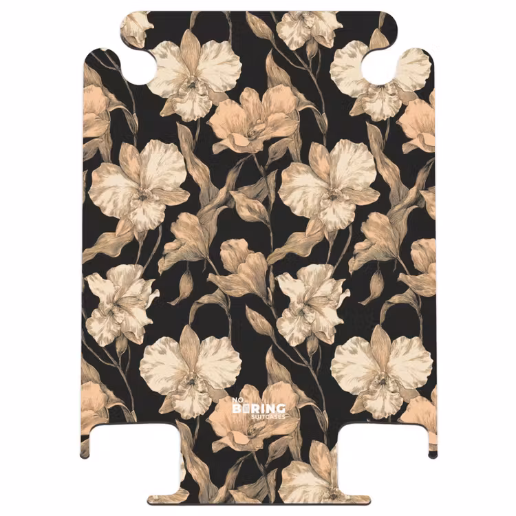 CaseSwap™ - Orchids - Line Drawing - Pattern - Beige - Black — 1