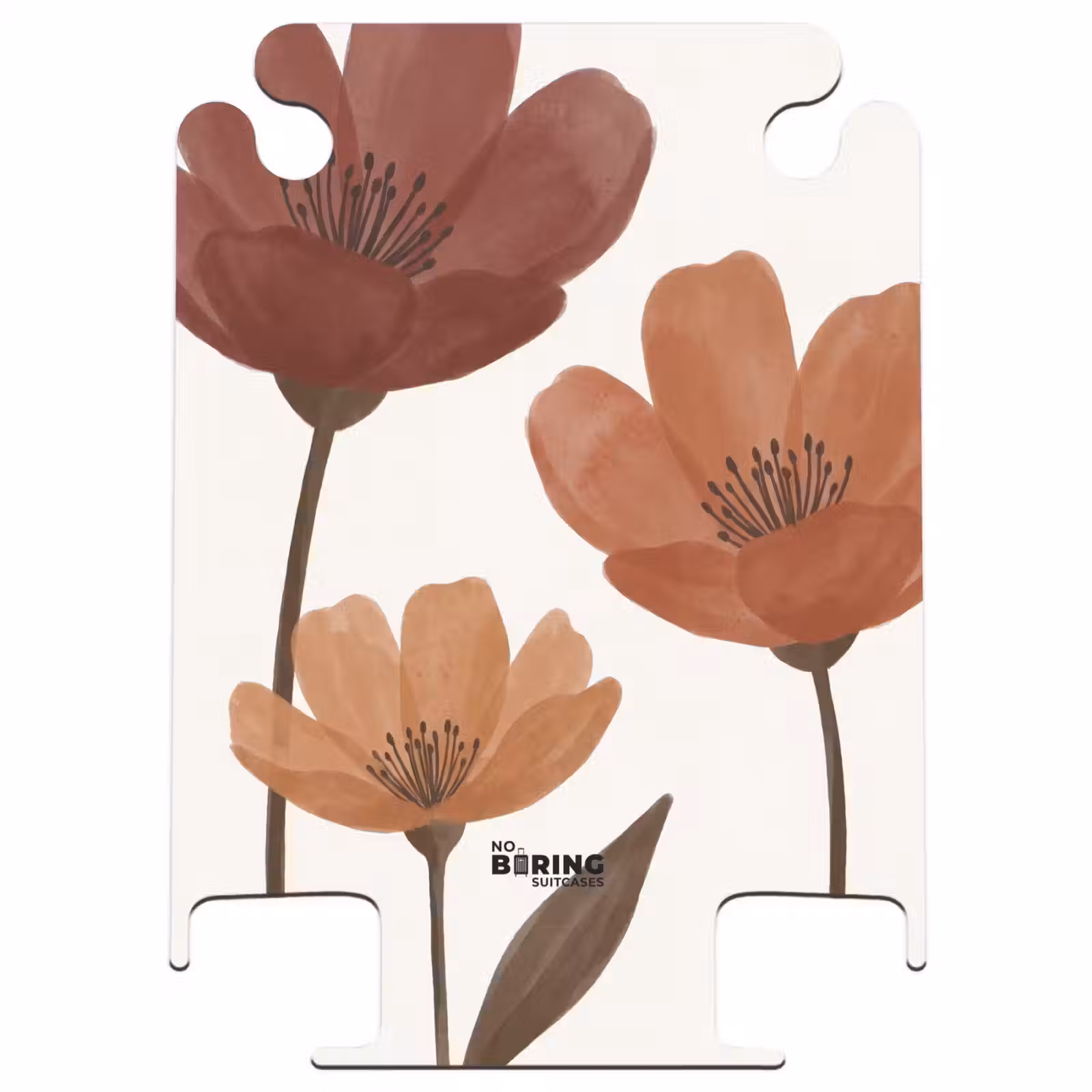 CaseSwap™ - Flowers - Abstract - Modern - Brown - Decorative — 1