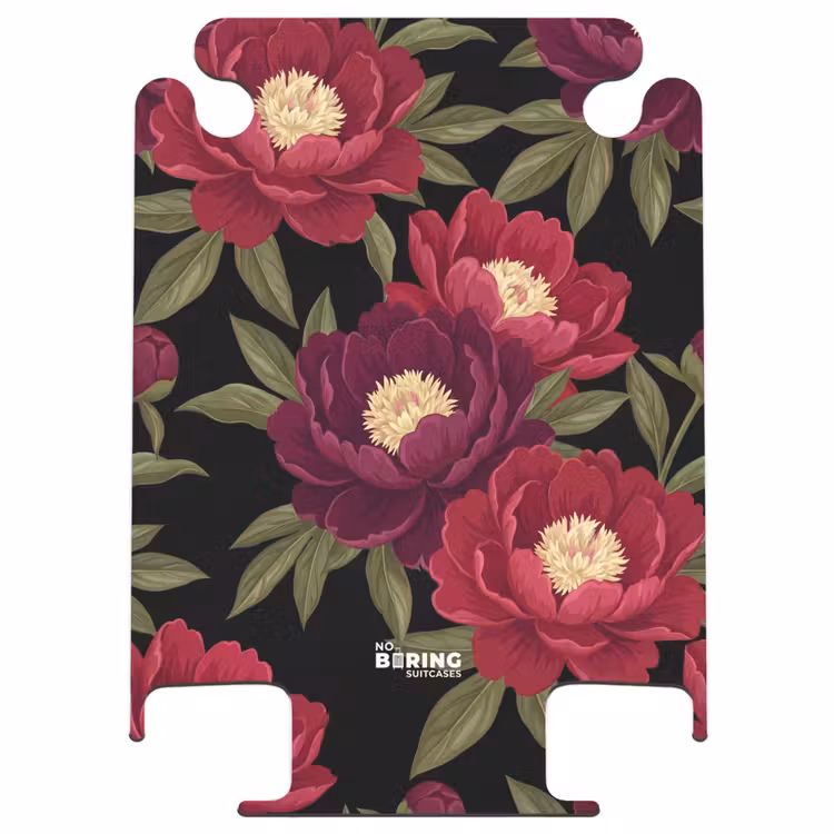 CaseSwap™ - Flowers - Pattern - Botanical - Red - Black — 1