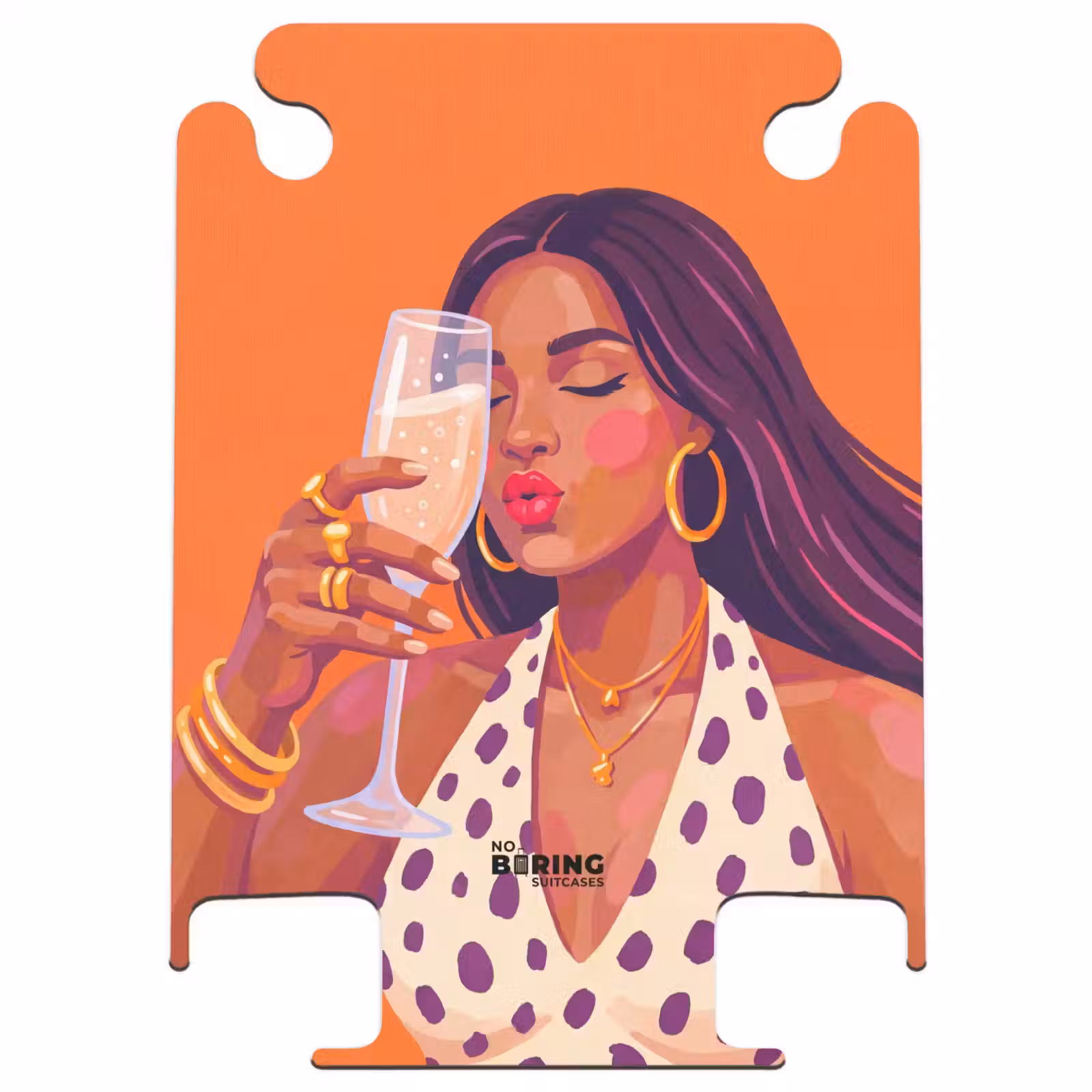 CaseSwap™ - Woman - Champagne - Party - Modern - Orange — 1