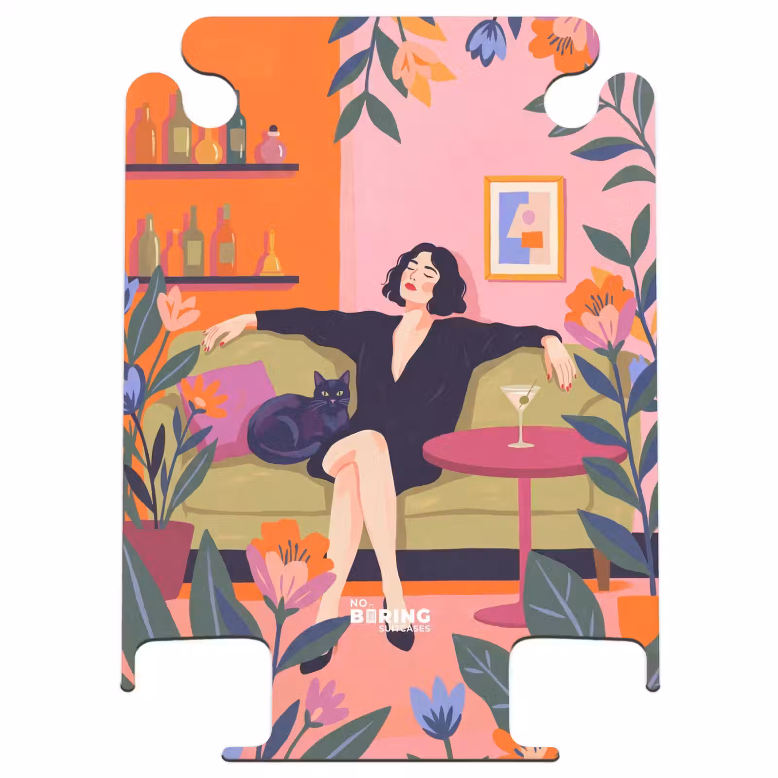 CaseSwap™ - Woman - Cat - Interior - Modern - Colorful — 1