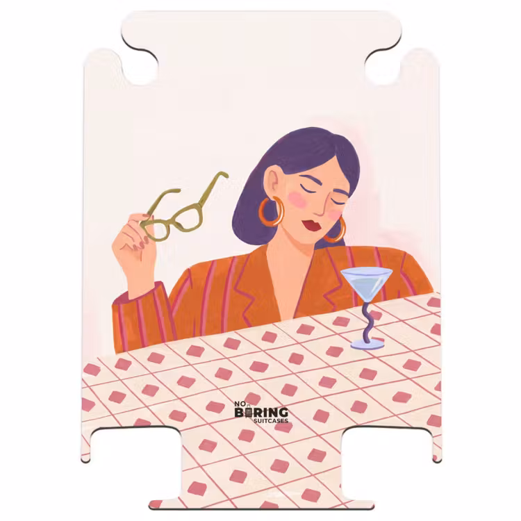 CaseSwap™ - Woman - Glasses - Cocktail - Illustration - Modern — 1