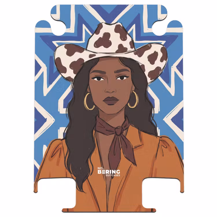 CaseSwap™ - Woman - Cowboy Hat - Portrait - Modern - Blue — 1