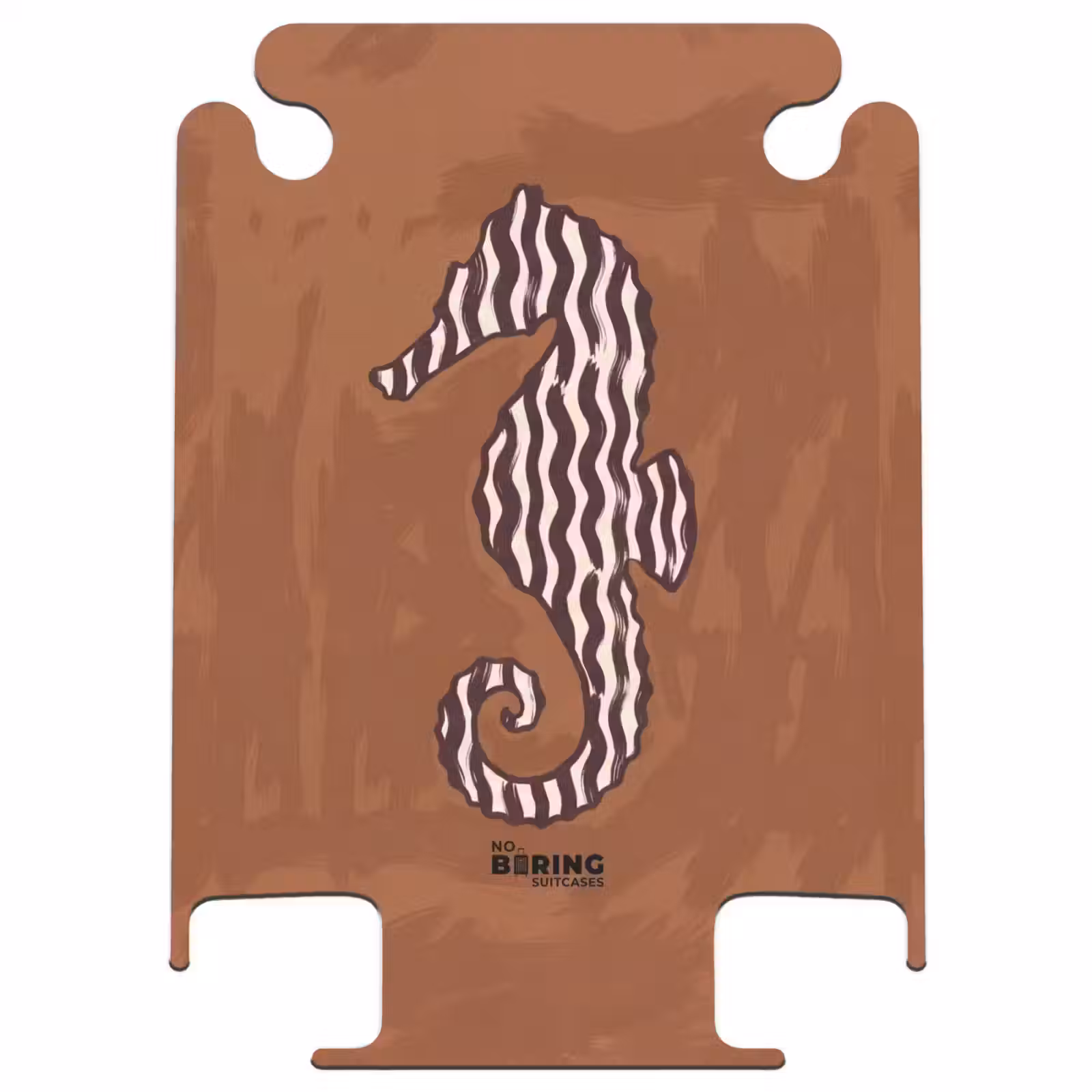 CaseSwap™ - Animals - Seahorse - Abstract - Brown - Stripes — 1
