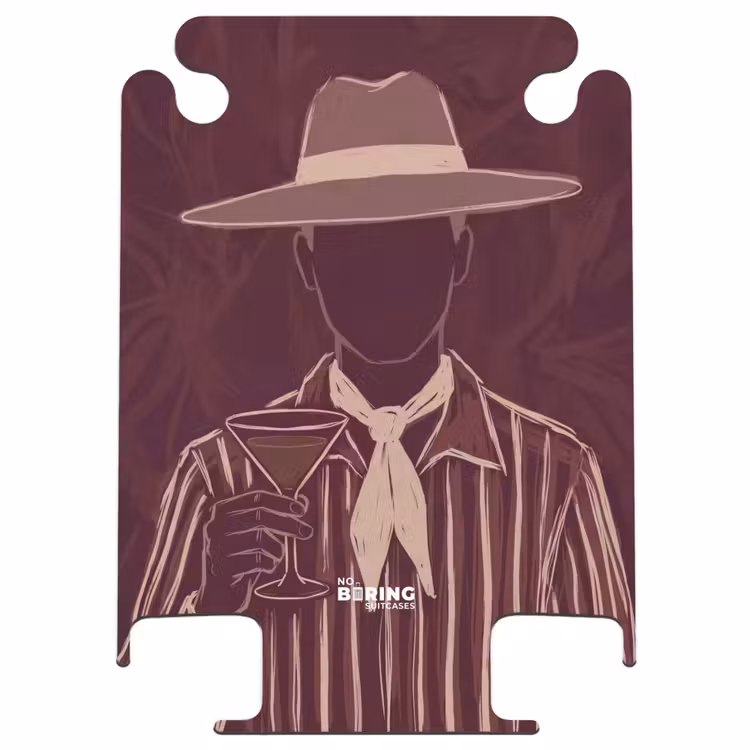 CaseSwap™ - Person - Hat - Cocktail - Abstract - Brown — 1