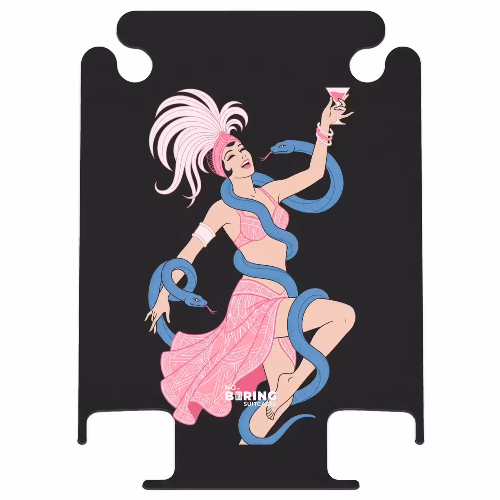 CaseSwap™ - Woman - Dancer - Snakes - Art Deco - Pink — 1