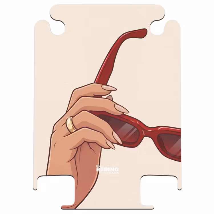 CaseSwap™ - Woman - Sunglasses - Fashion - Red - Illustration — 1