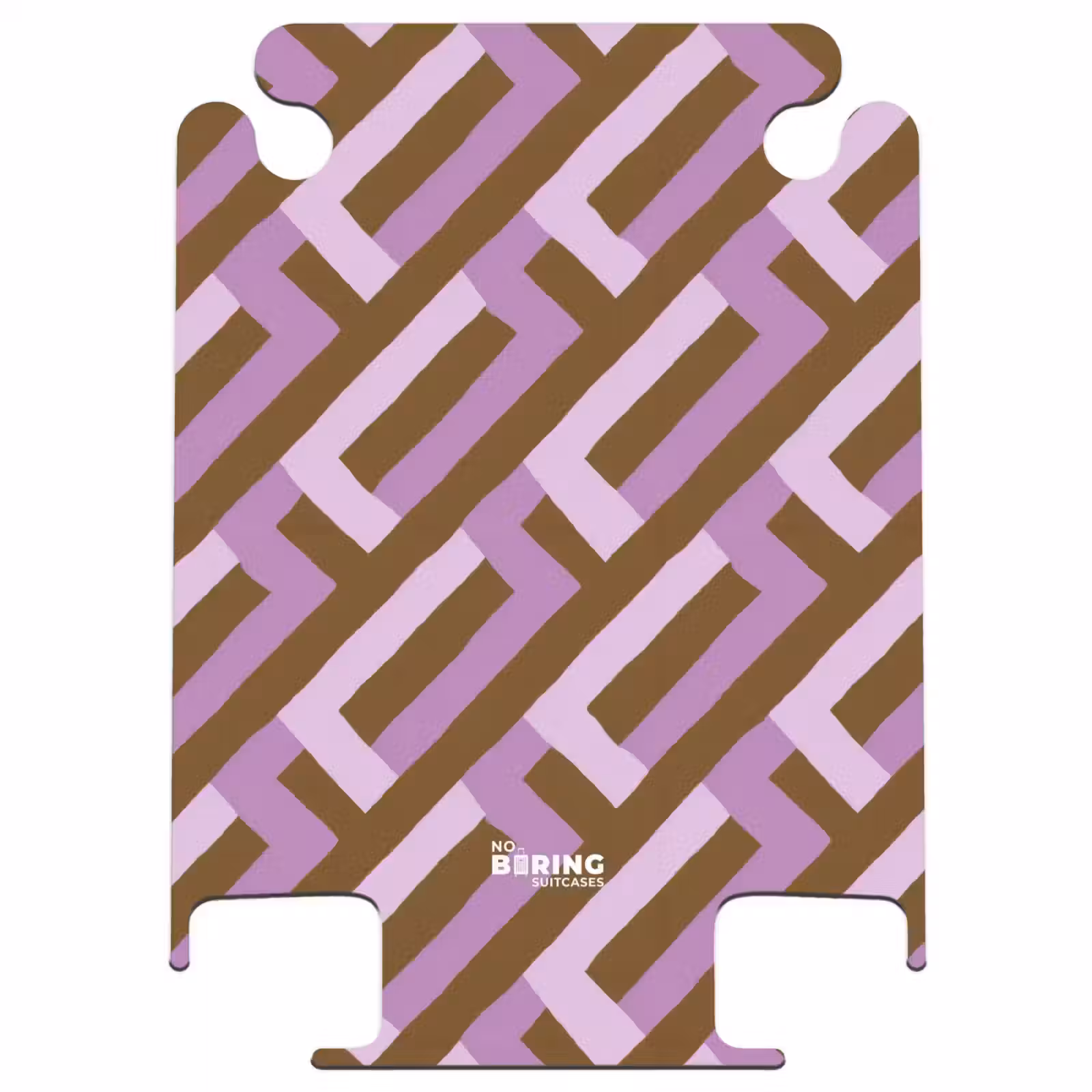 CaseSwap™ - Brown - Pink - Geometric - Meander - Pattern — 1