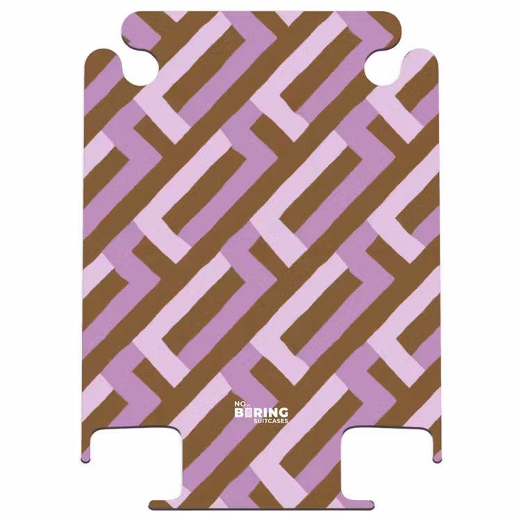CaseSwap™ - Brown - Pink - Geometric - Meander - Pattern — 1