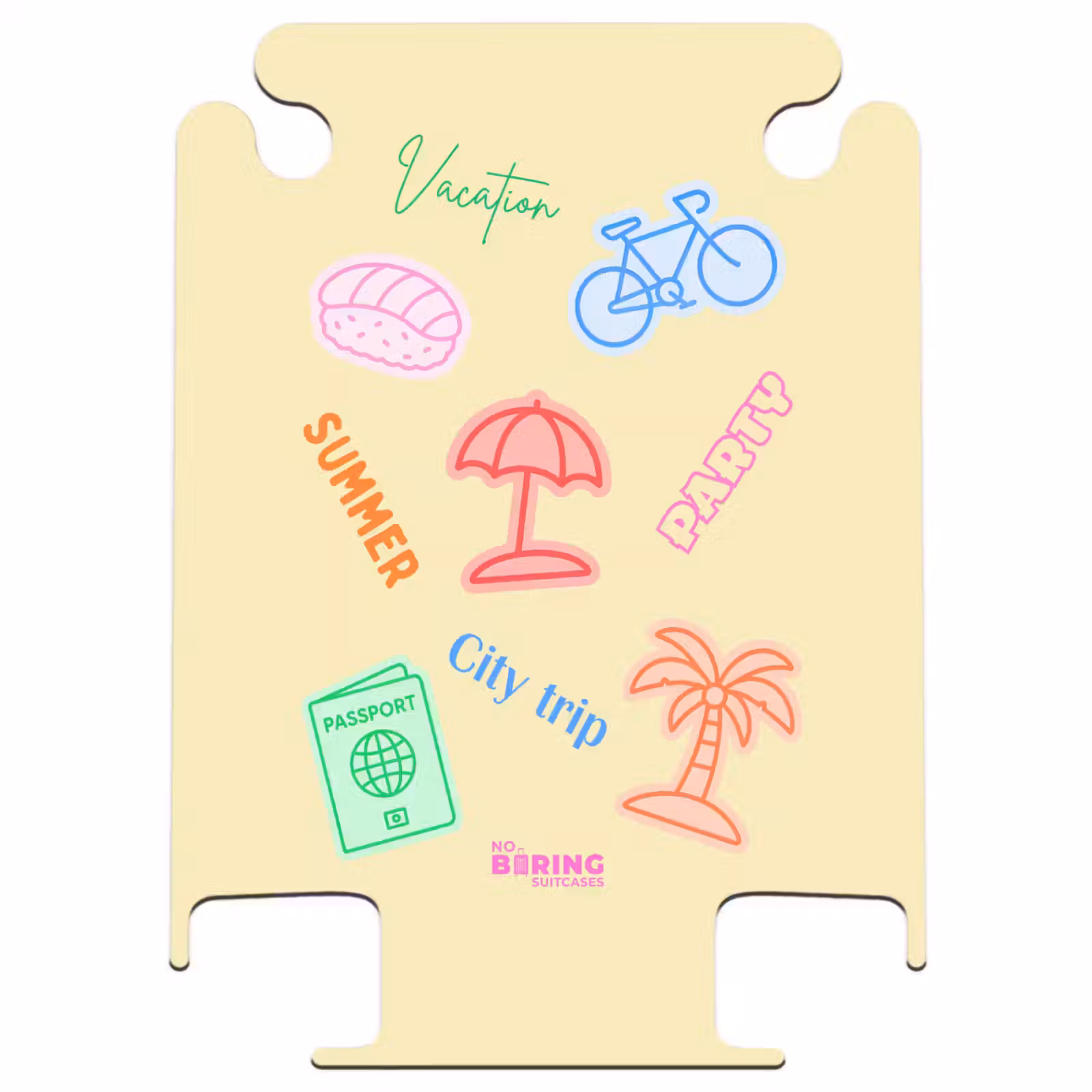 CaseSwap - Colorful - Palm Tree - Bicycle — 1