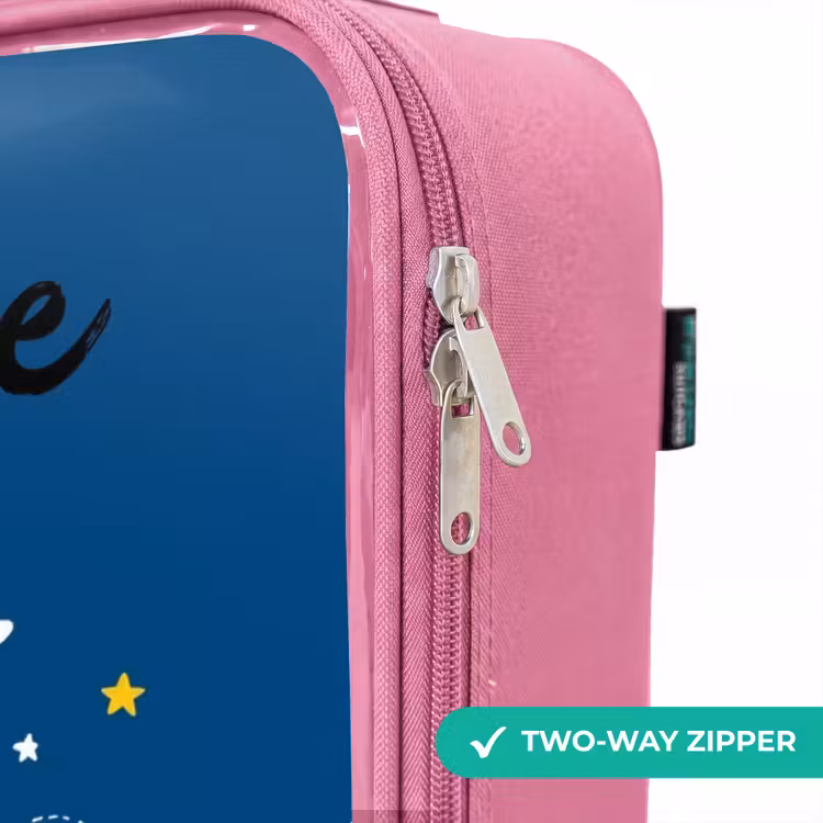 Children's suitcase with name - Pink - Dino - Planet - Star - Blue — 4