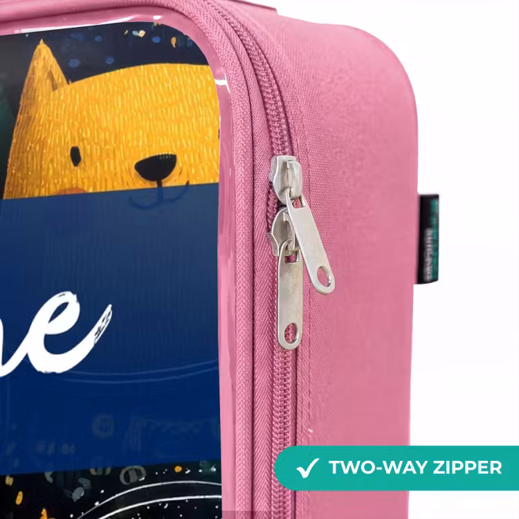 Children's suitcase with name - Pink - Animals - Stars - Planets - Astronaut — 4