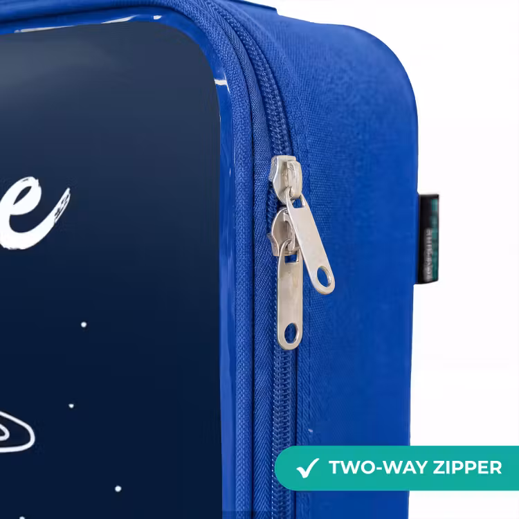 Children's suitcase with name - Blue - Space - Dino - Planets - Stars — 6