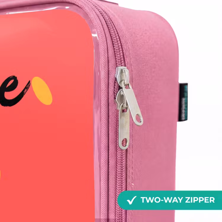 Children's suitcase with name - Pink - Kawai - Strawberry - Red — 4