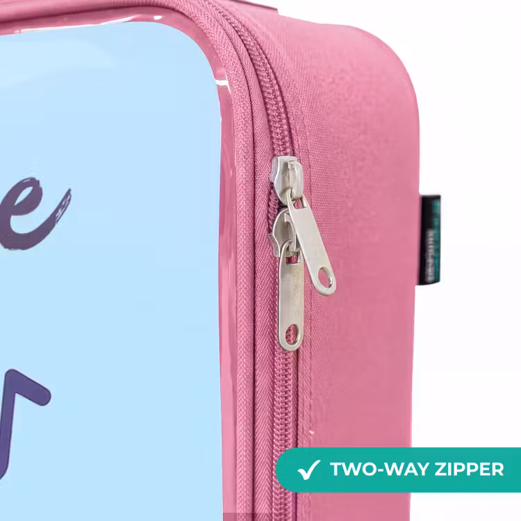 Children's suitcase with name - Pink - Kawai - Dog - Music — 4