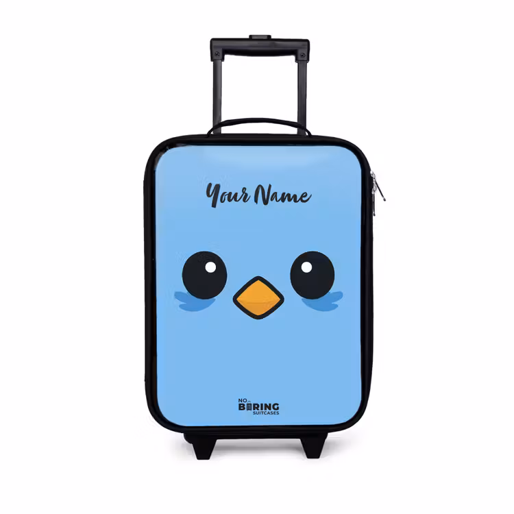Children's suitcase - Kawai - Bird - Blue — 1