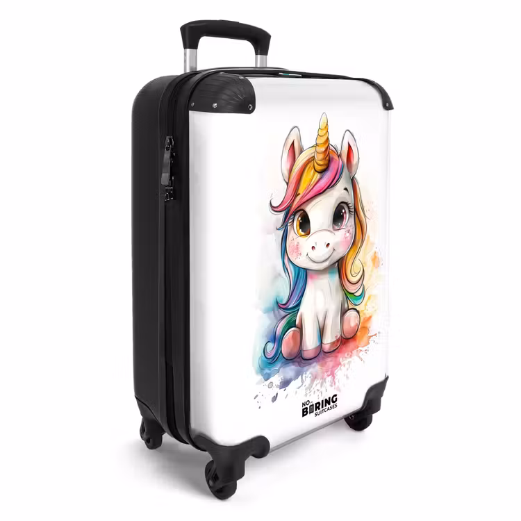 CaseSwap™ - White Eemhorn with Colorful Mane and Paint Splashes — 2
