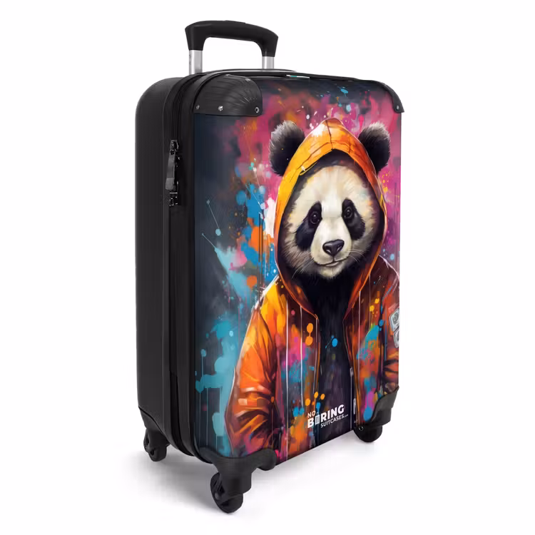 CaseSwap™ - Panda with Orange Jacket and Paint Splatters — 2