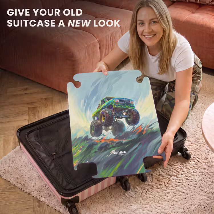 CaseSwap™ - Green Monster Truck with Brushstrokes — 3