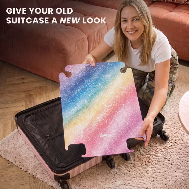 CaseSwap™ - Children's suitcase - Rainbow sparkle — 3