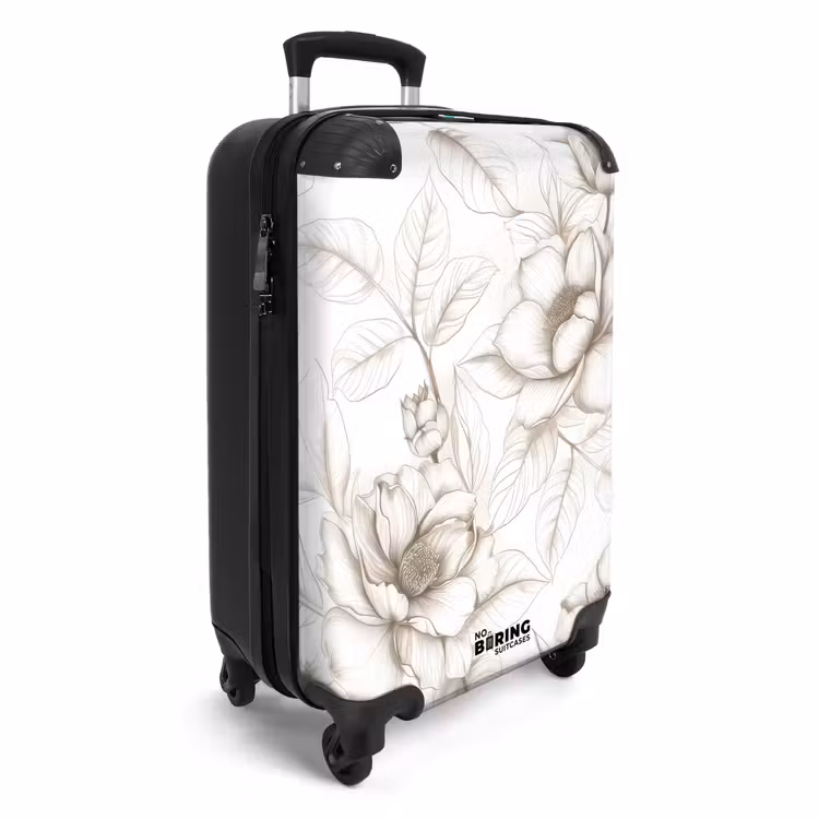 CaseSwap™ - Vintage flowers - beige and cream white — 2