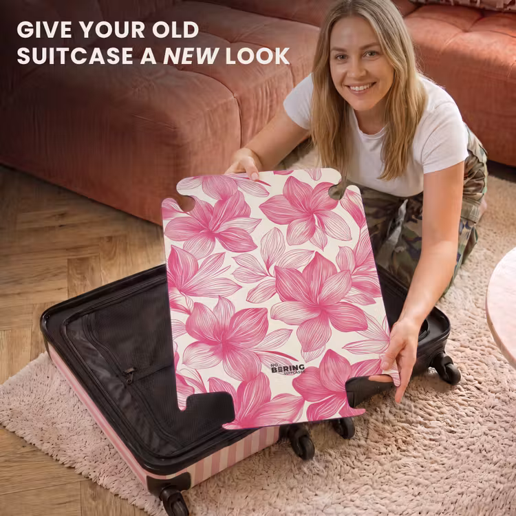 CaseSwap™ - Vintage floral pattern - Pink with cream — 3