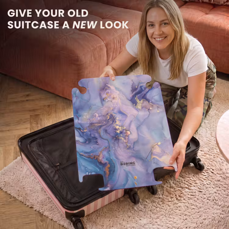 CaseSwap™ - Marble - Dreamy Marble Waves in Purple and Blue — 3