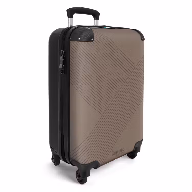 CaseSwap™ - Minimal - Crossing lines on dark taupe — 2