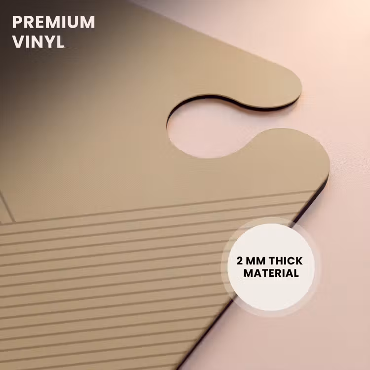 CaseSwap™ - Minimal - Crossing lines on golden beige — 6