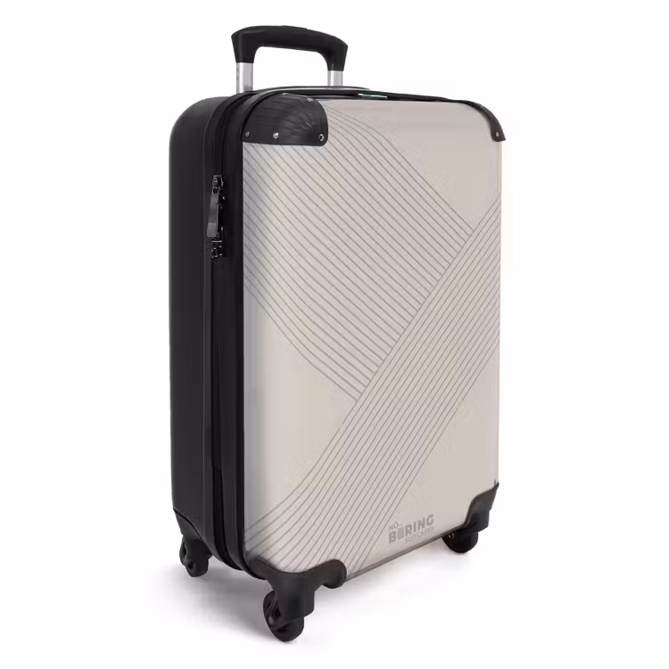 CaseSwap™ - Minimal - Crossing lines on taupe — 2