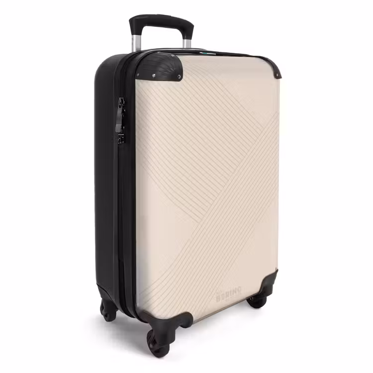 CaseSwap™ - Minimal - Crossing lines on warm beige — 2