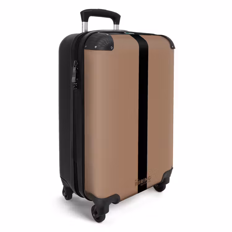 CaseSwap™ - Minimal - Warm brown with black stripe — 2