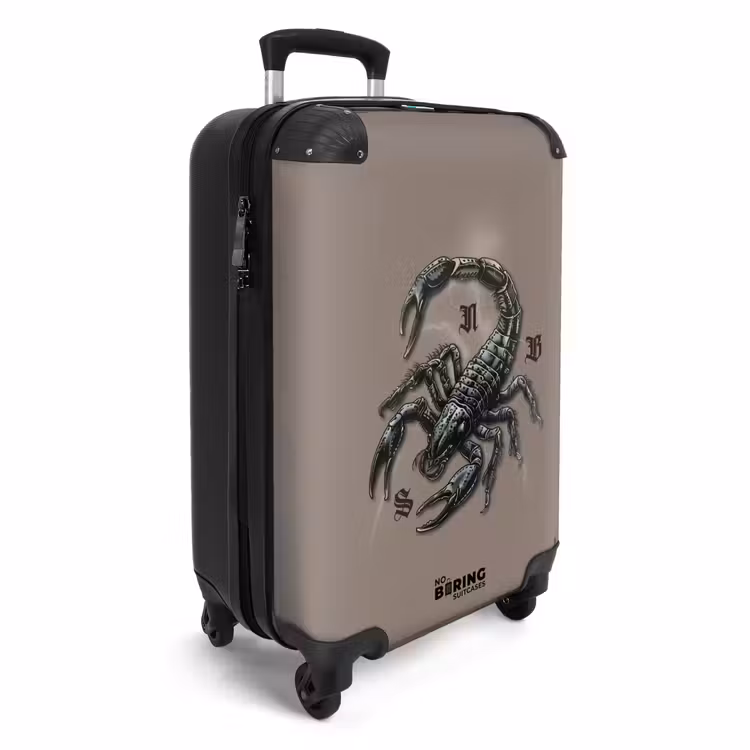 CaseSwap™ - Tattoo style- Realistic scorpion on Brown background — 2