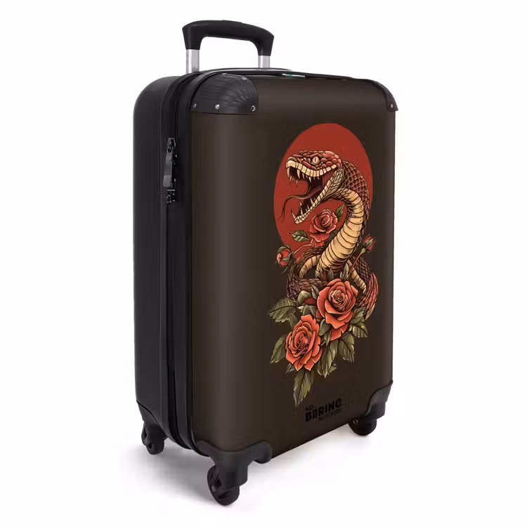 CaseSwap™ - Tattoo style- Realistic snake on brown background — 2