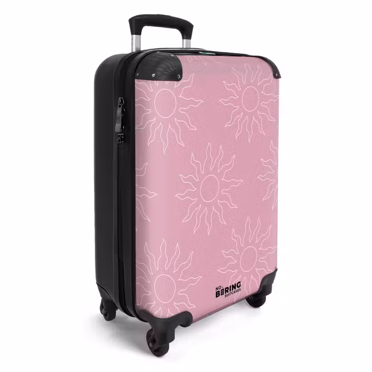 CaseSwap™ - Patterns - Sunburst pattern on Apricot pink background — 2