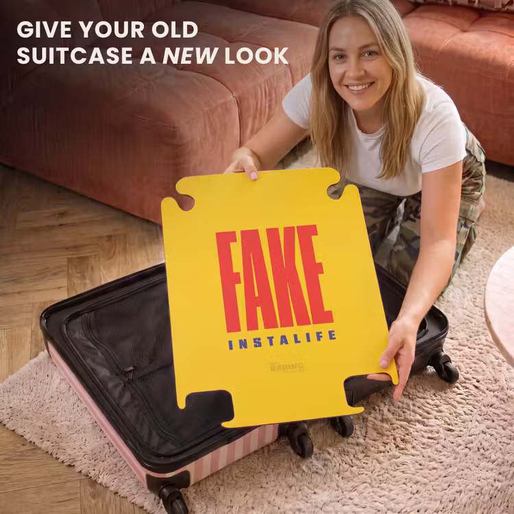 CaseSwap™ - Quotes - Fake instalife golden yellow — 3