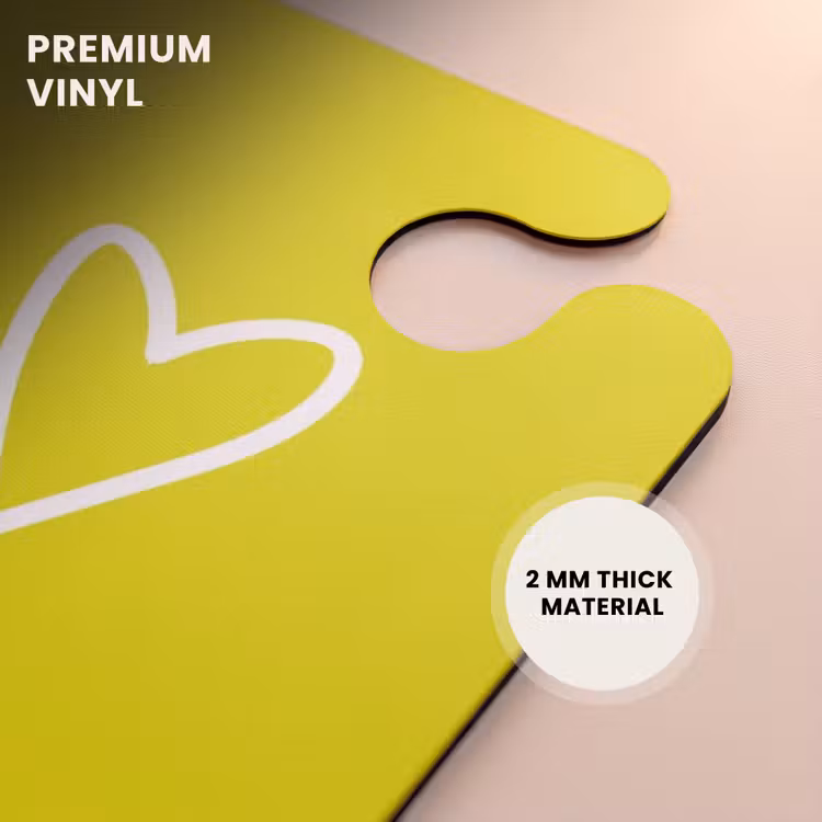 CaseSwap™ - Patterns - Floating hearts on lemon yellow — 6